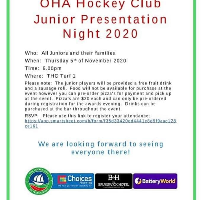 Junior Presentation Night